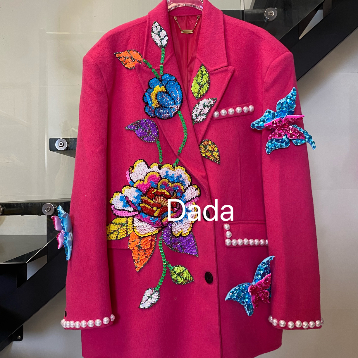 Dada设计款新款重工个性款休闲时尚百搭洋气阔版西服外套C15368