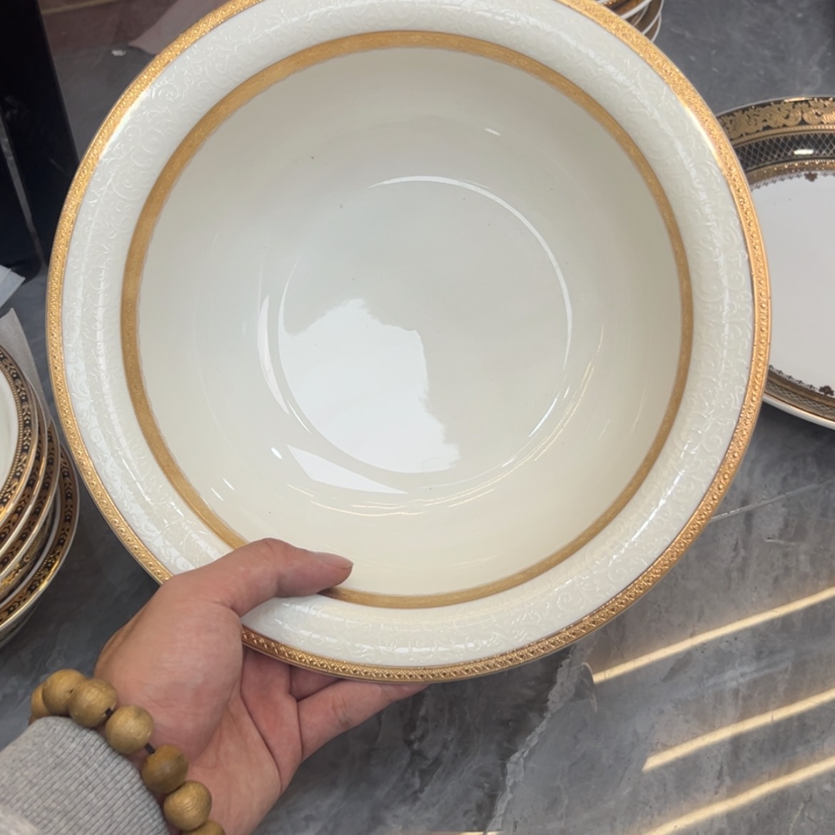 【闪购商品】瓷片10.25寸大汤碗一个一单福利价