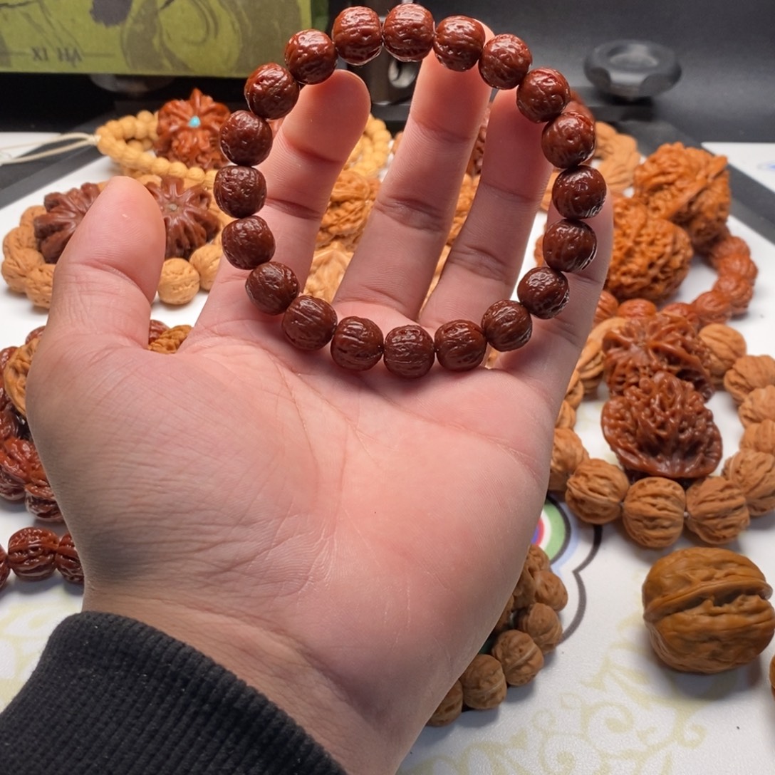 文玩核桃把件13矮桩磨盘小核桃