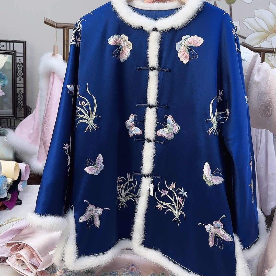 刺绣2苏绣棉服胸围106