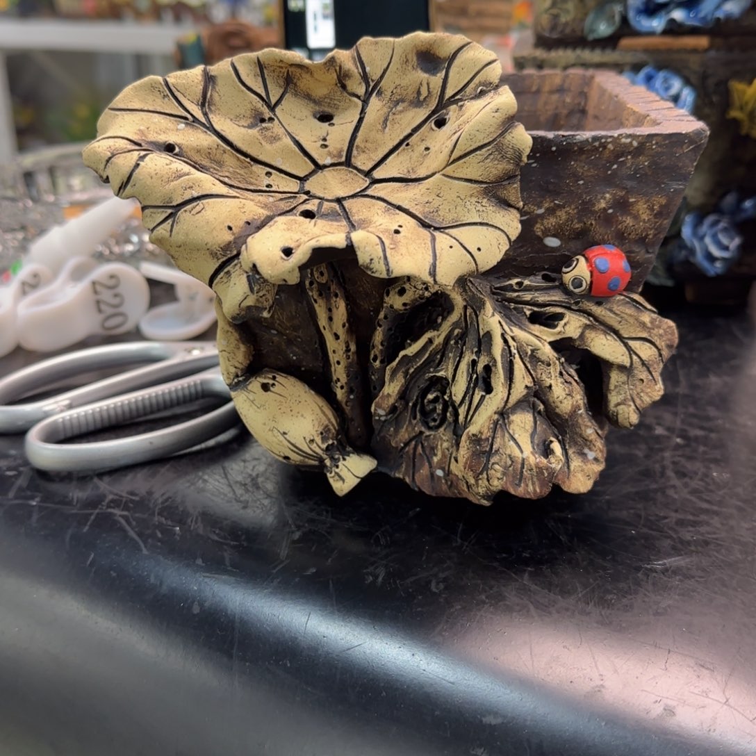 唯***我本默花器麦饭石花盆