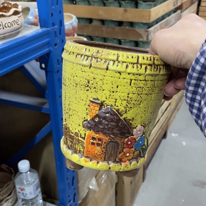 陶瓷花盆单场满9.9发12.5*15