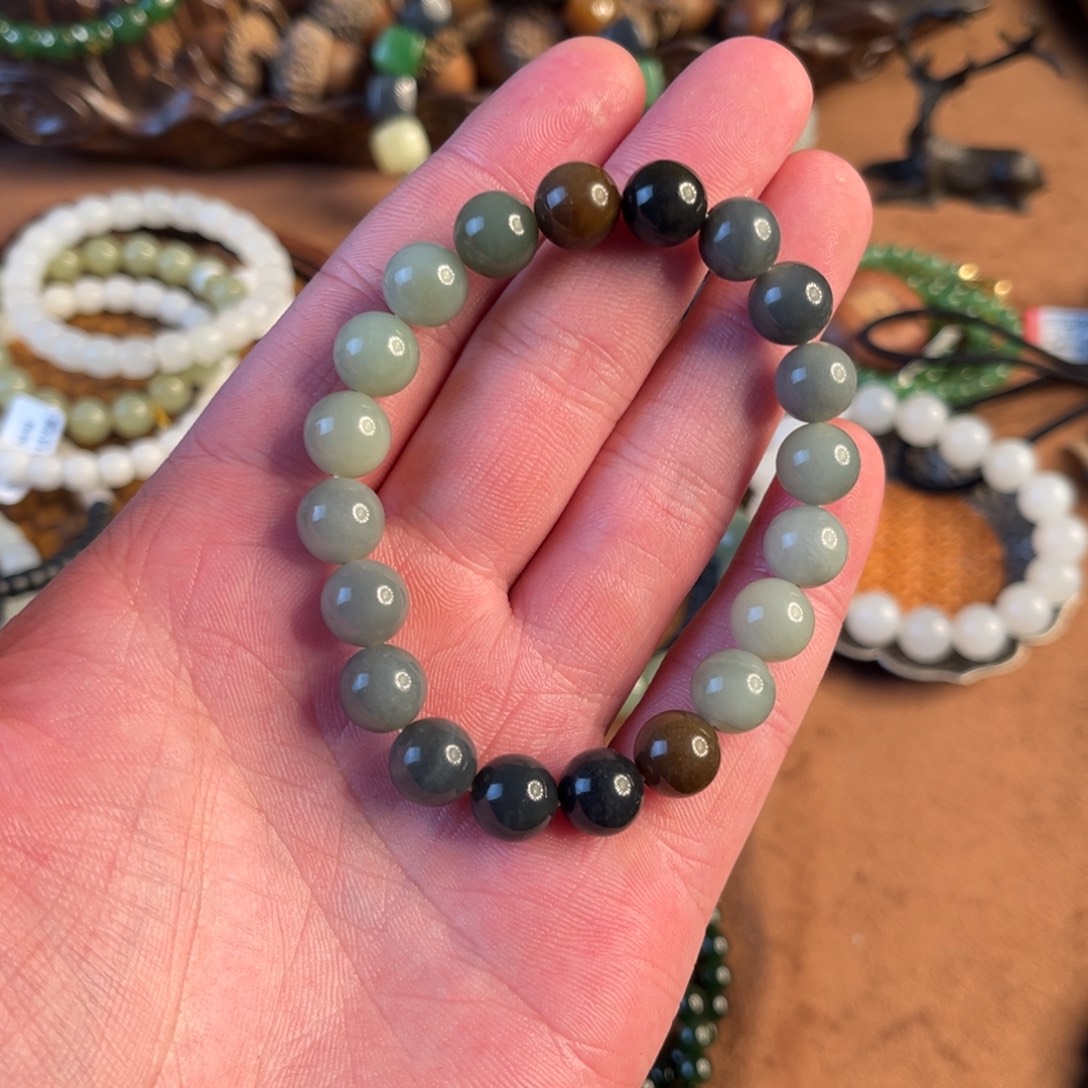 和田玉未镶嵌手链