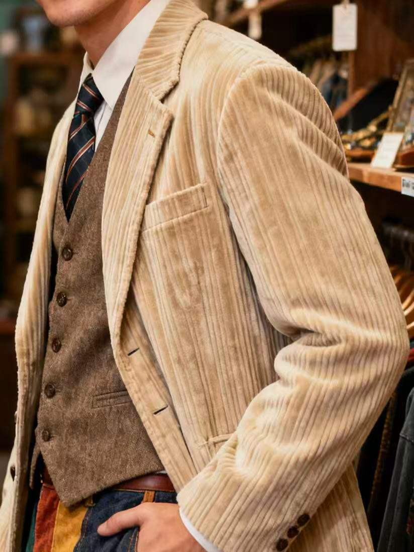 【GO飒】古着孤品 男女可穿 外套 西装 大衣 领带复古经典