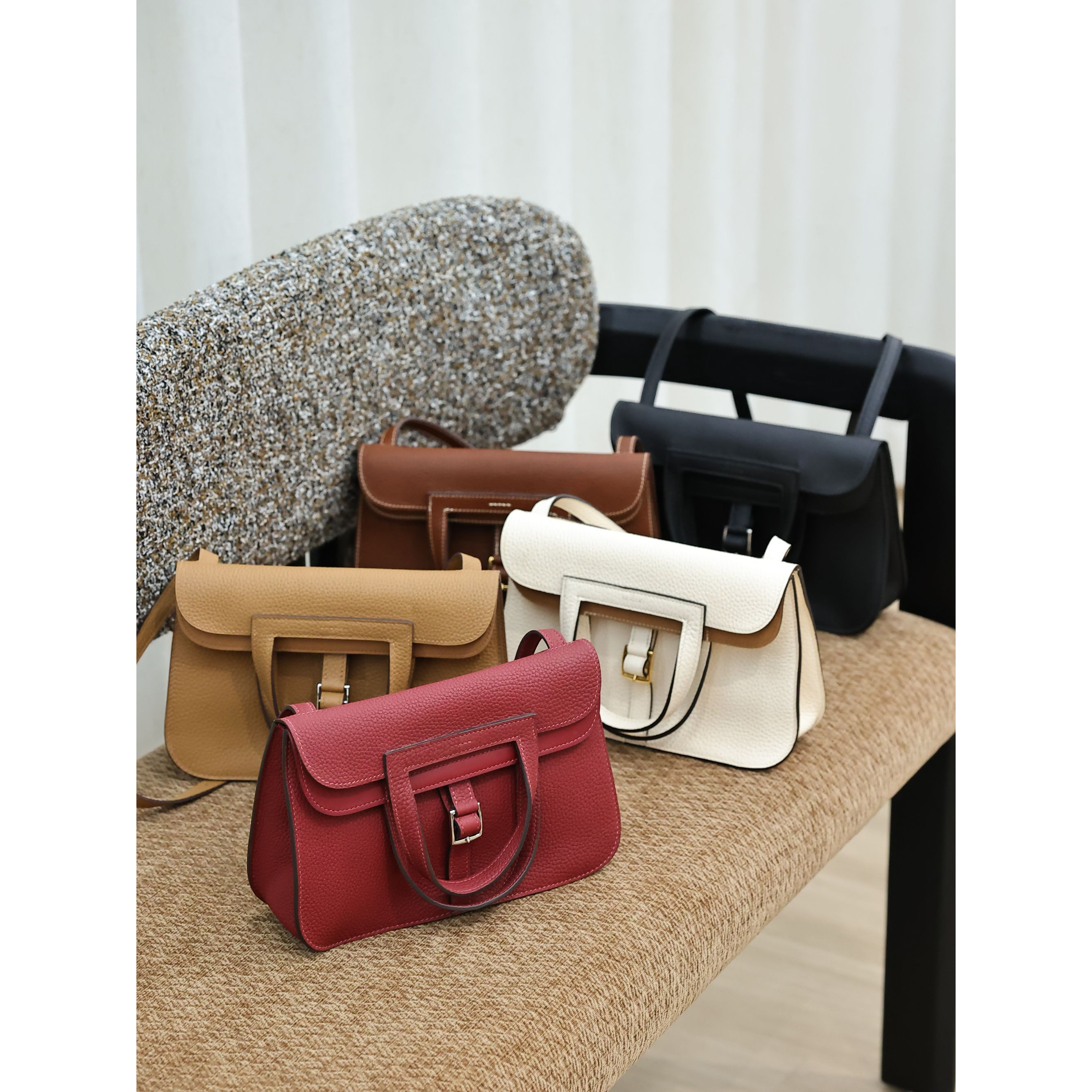 一只甜-高级感百搭包包-柜上皮蜡线-25哈赞包