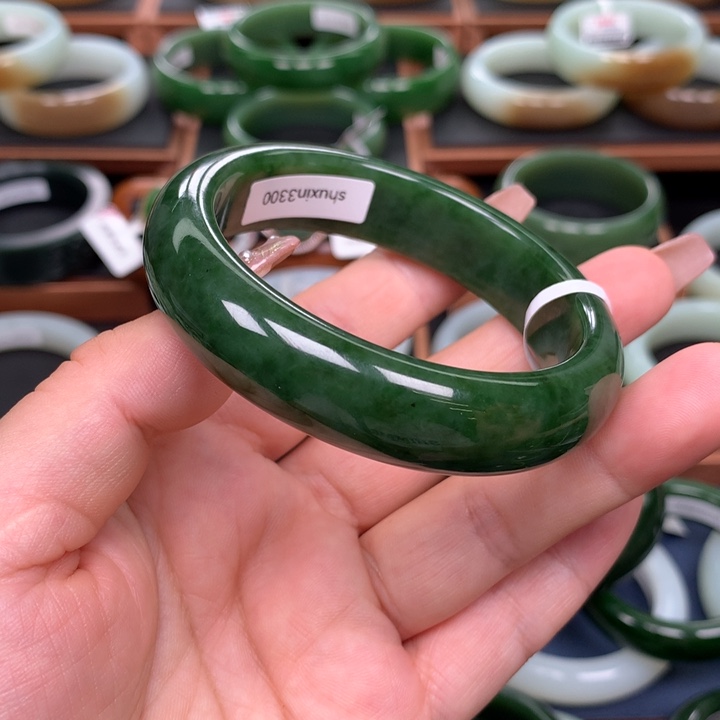 和田玉（碧玉）5657圈口未镶嵌