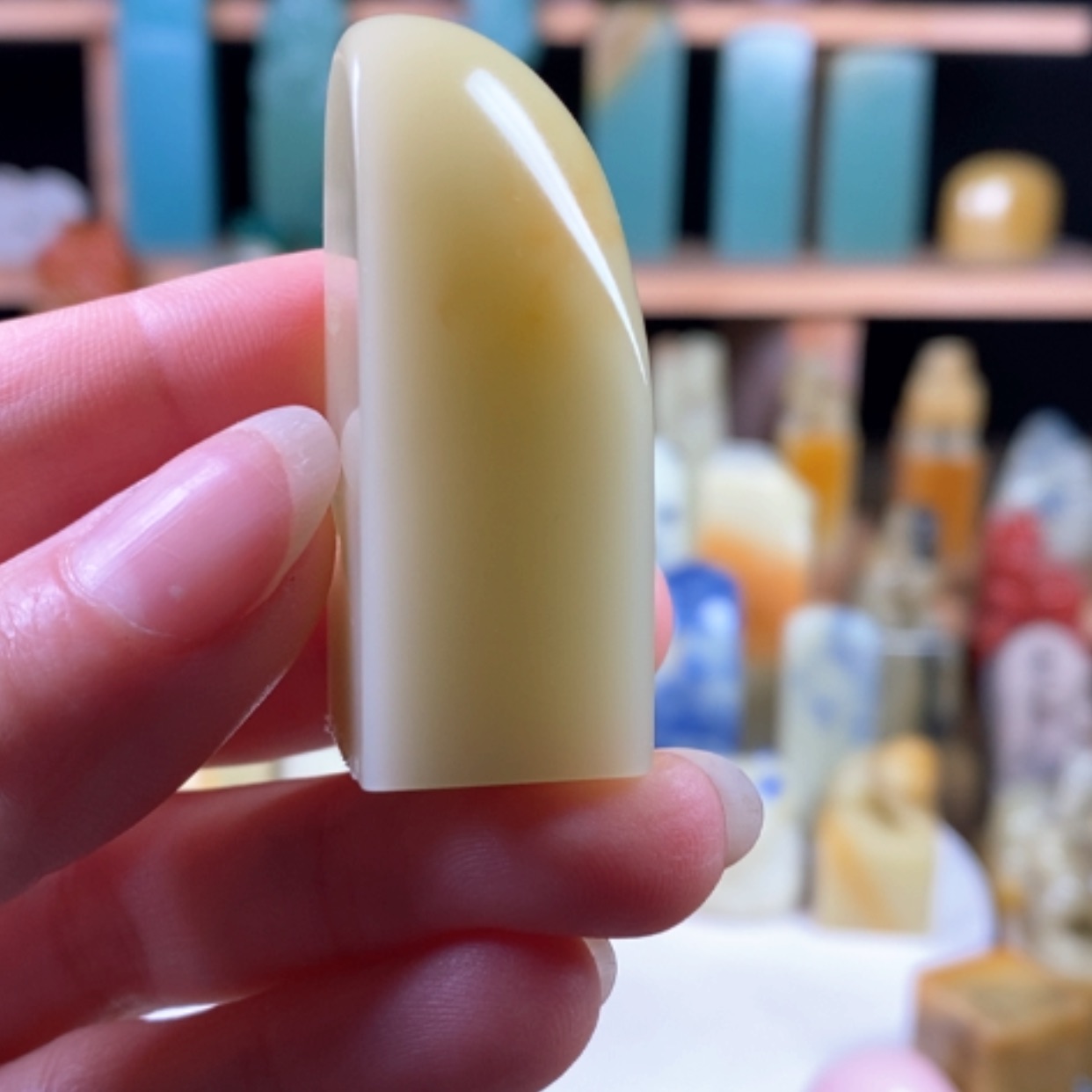 【闪购商品】青田石封门青灯光冻底