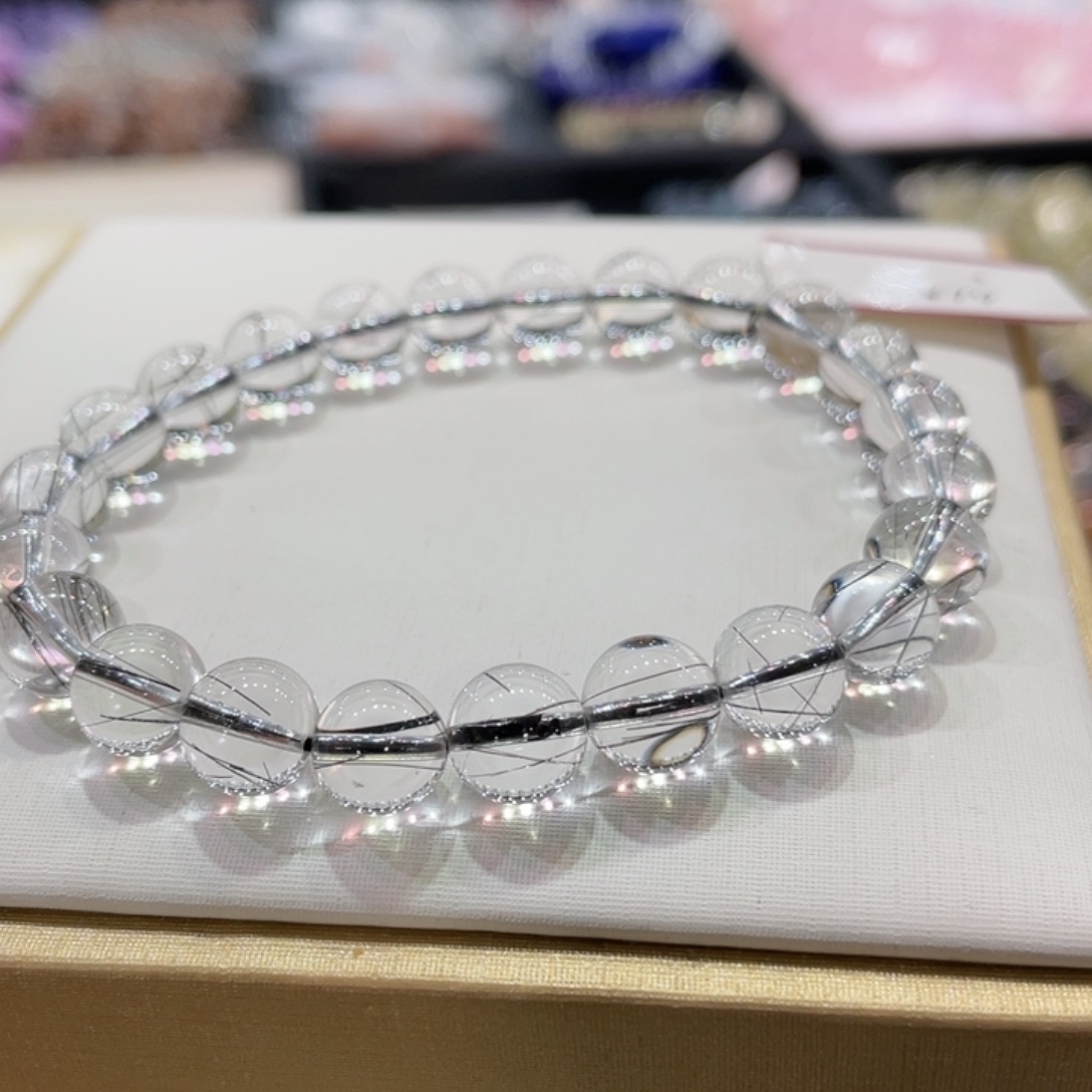 水晶珠宝半成品未镶嵌黑发晶