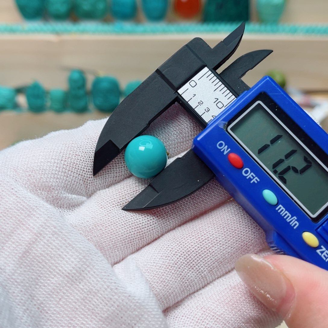 绿松石圆珠未镶嵌