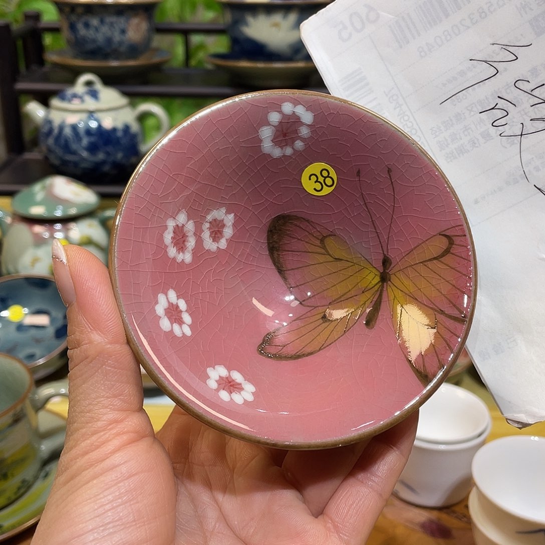 摆件景德镇陶瓷手绘茶具