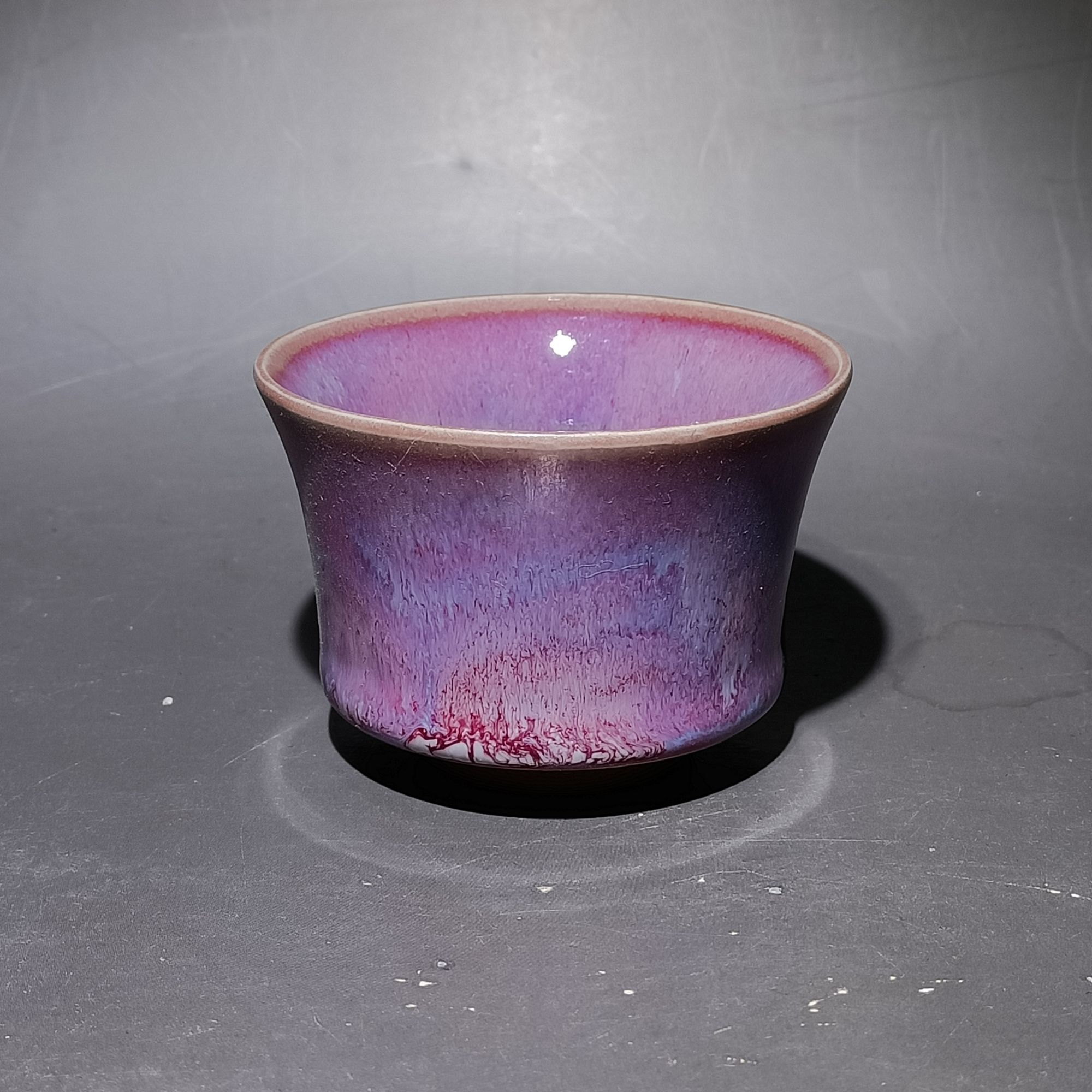 钧瓷窑变釉色主人杯