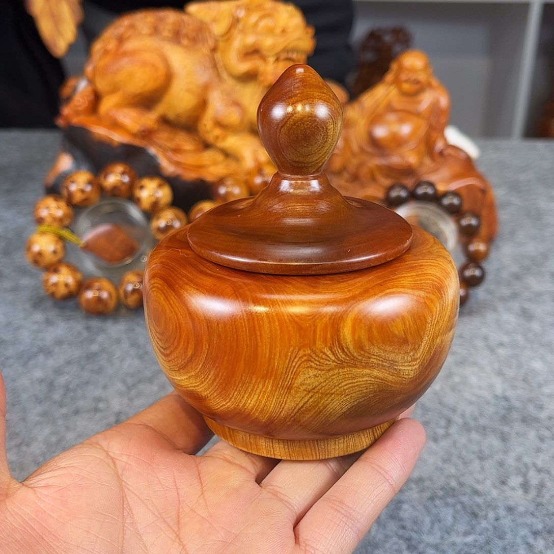 柏木（崖柏）精品茶叶罐