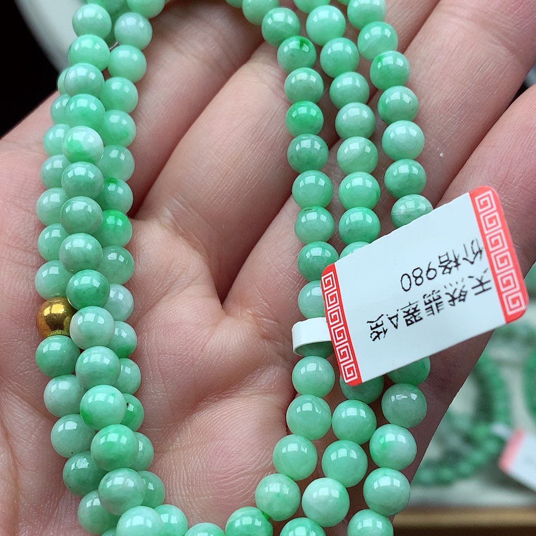 翡翠未镶嵌毛衣链翡翠