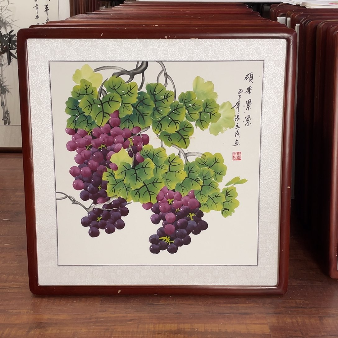 国画带框尺寸63*63厘米