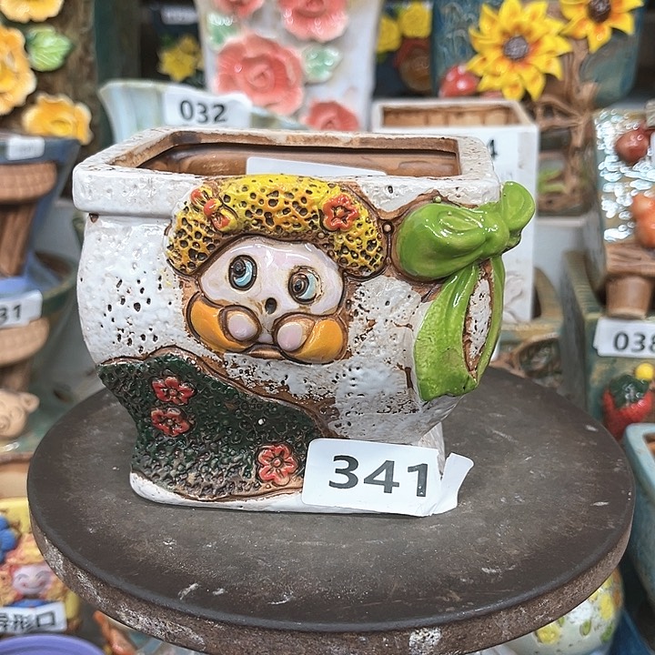 紫砂花盆粗陶材质多肉花盆