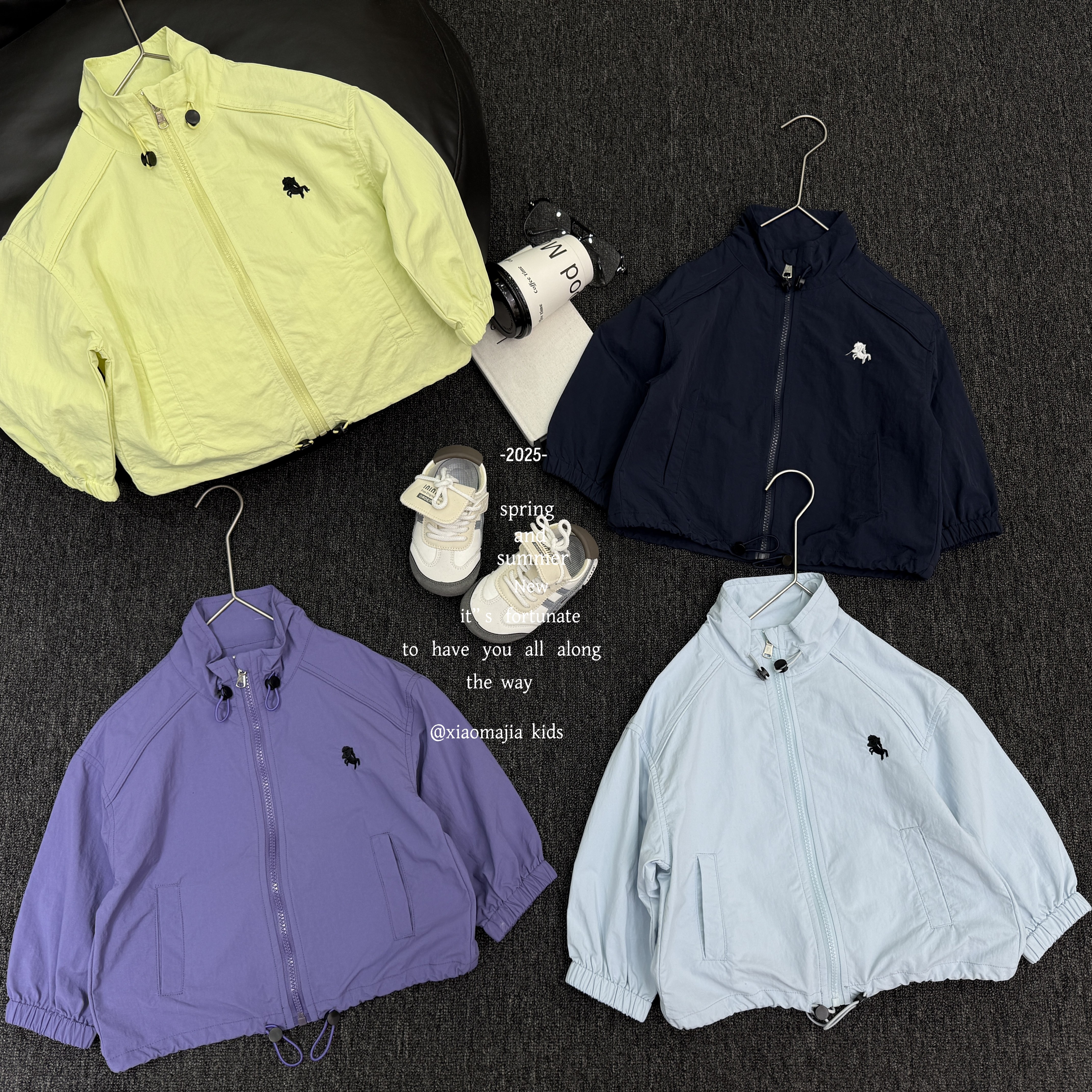 现货-【反季秋款外套】儿童秋季时尚纯色外套D-5692穿搭男女童时尚