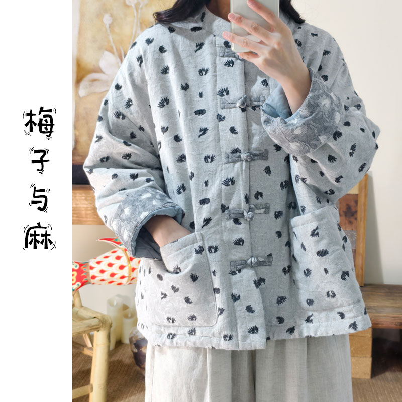 【莉莉推荐】设计款盘扣夹棉棉衣MC6183