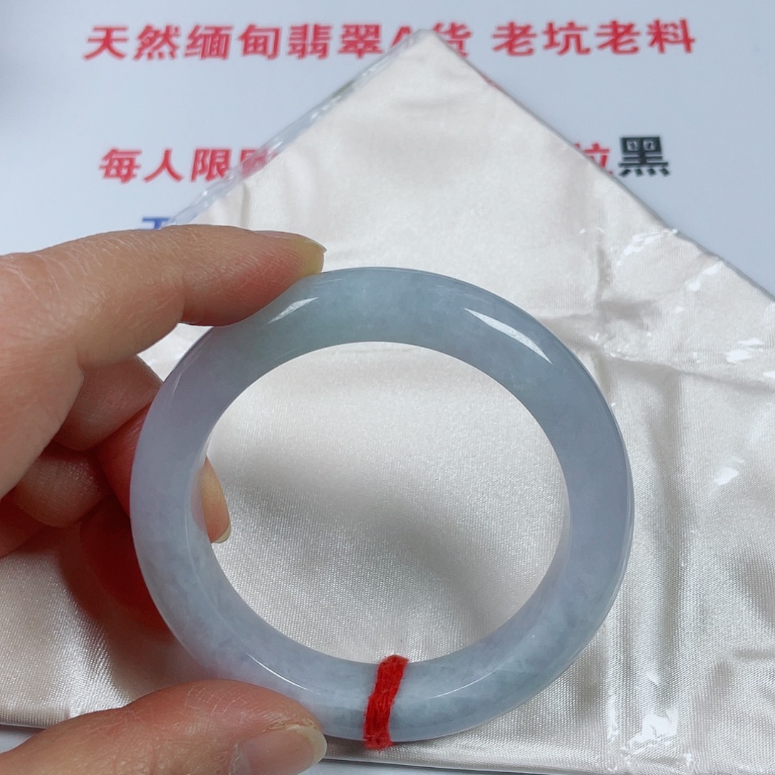 翡翠未镶嵌手镯天然翡翠手镯55.6