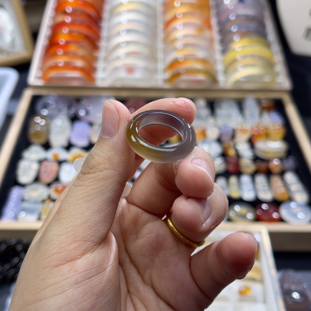 玛瑙/玉髓未镶嵌戒指