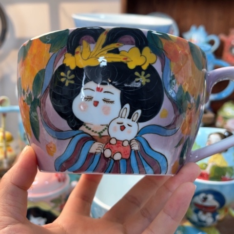 炉景德镇釉下手绘陶瓷 