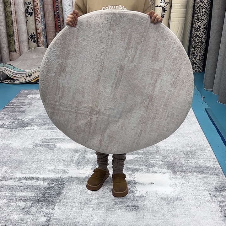 混纺加厚棉布底仿羊绒直径一米圆全新特价福利