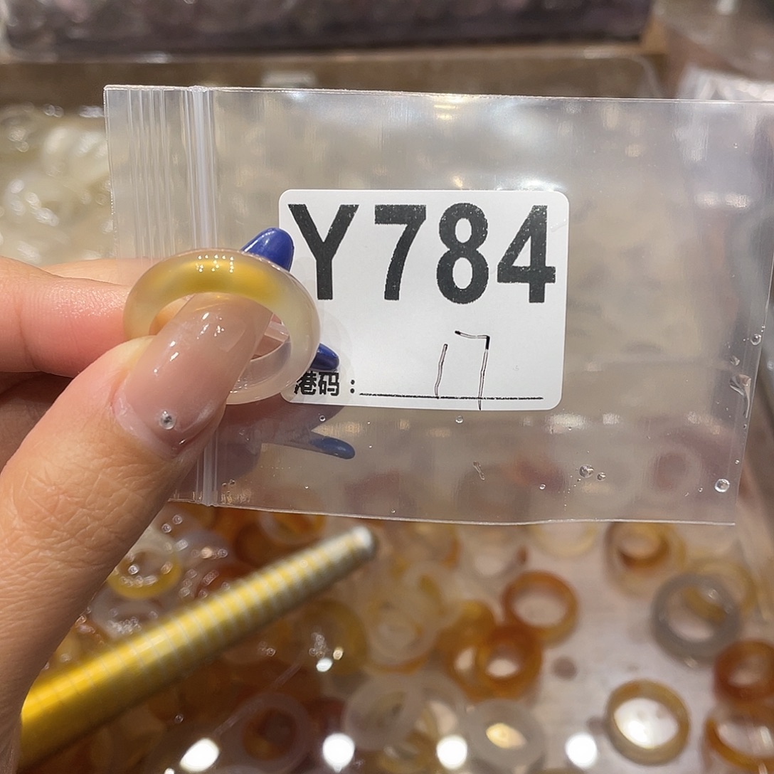 玛瑙/玉髓未镶嵌戒指784