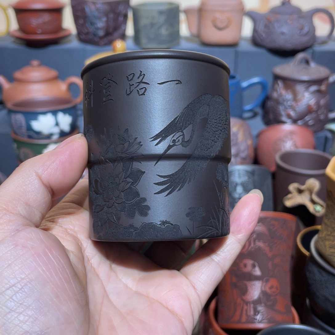 原矿紫砂手工主人杯