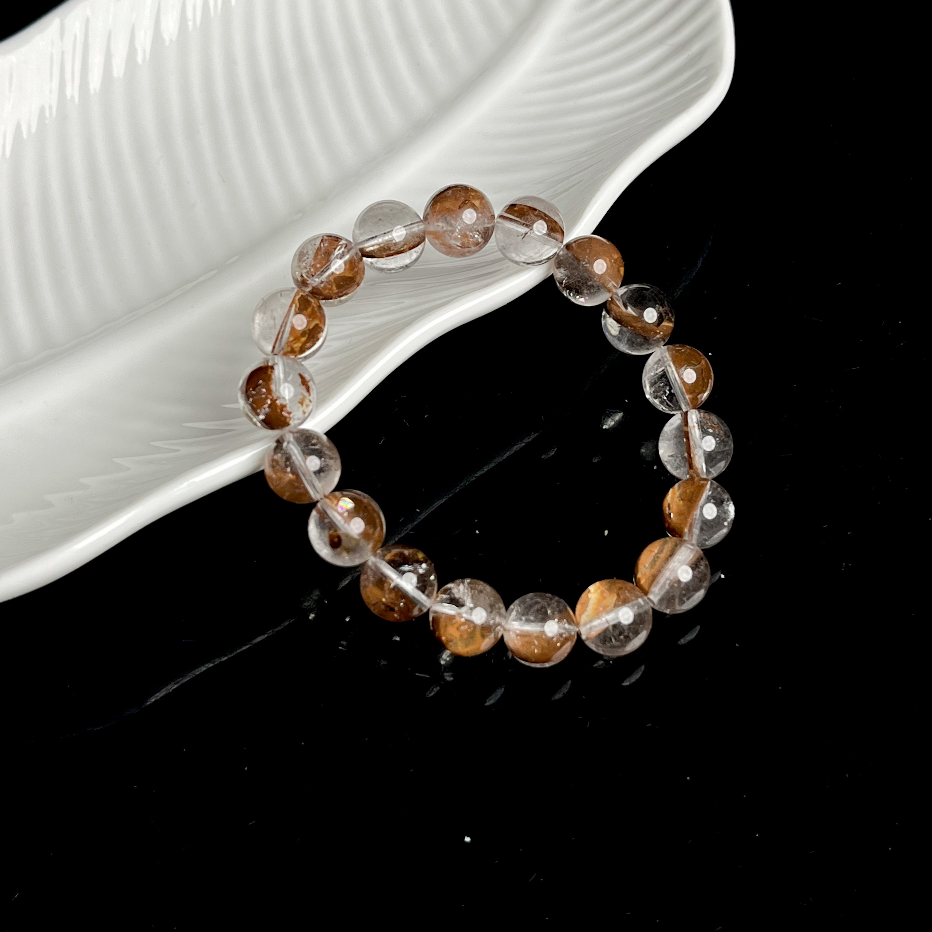 毕业黄泥骸骨闪灵瑕疵品手串XC33多样性发其一有棉裂矿坑勿拍