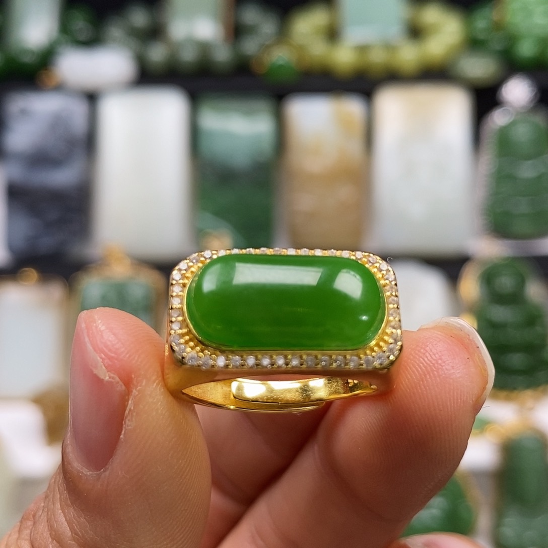 和田玉颈饰银S925镶嵌