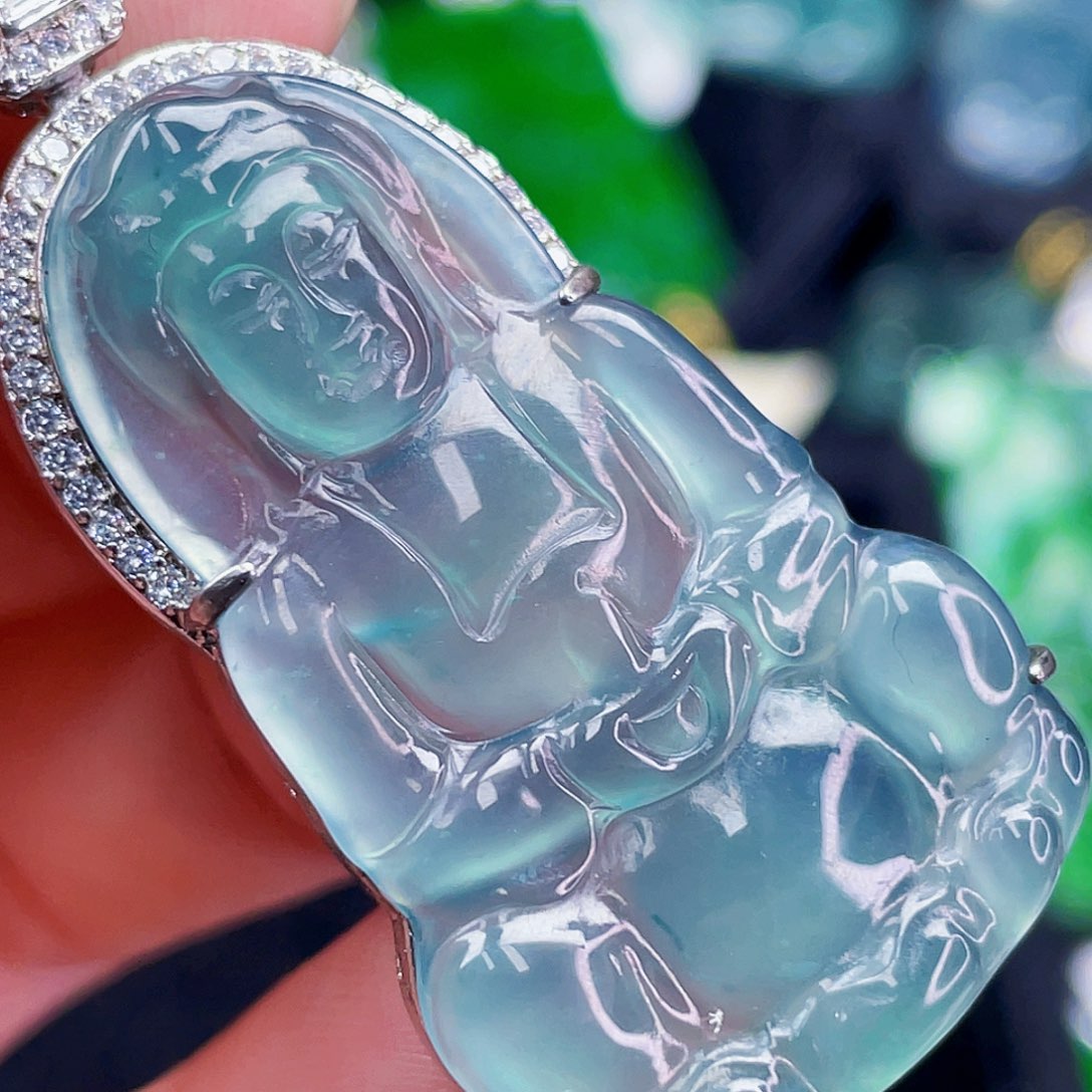 翡翠未镶嵌颈饰600