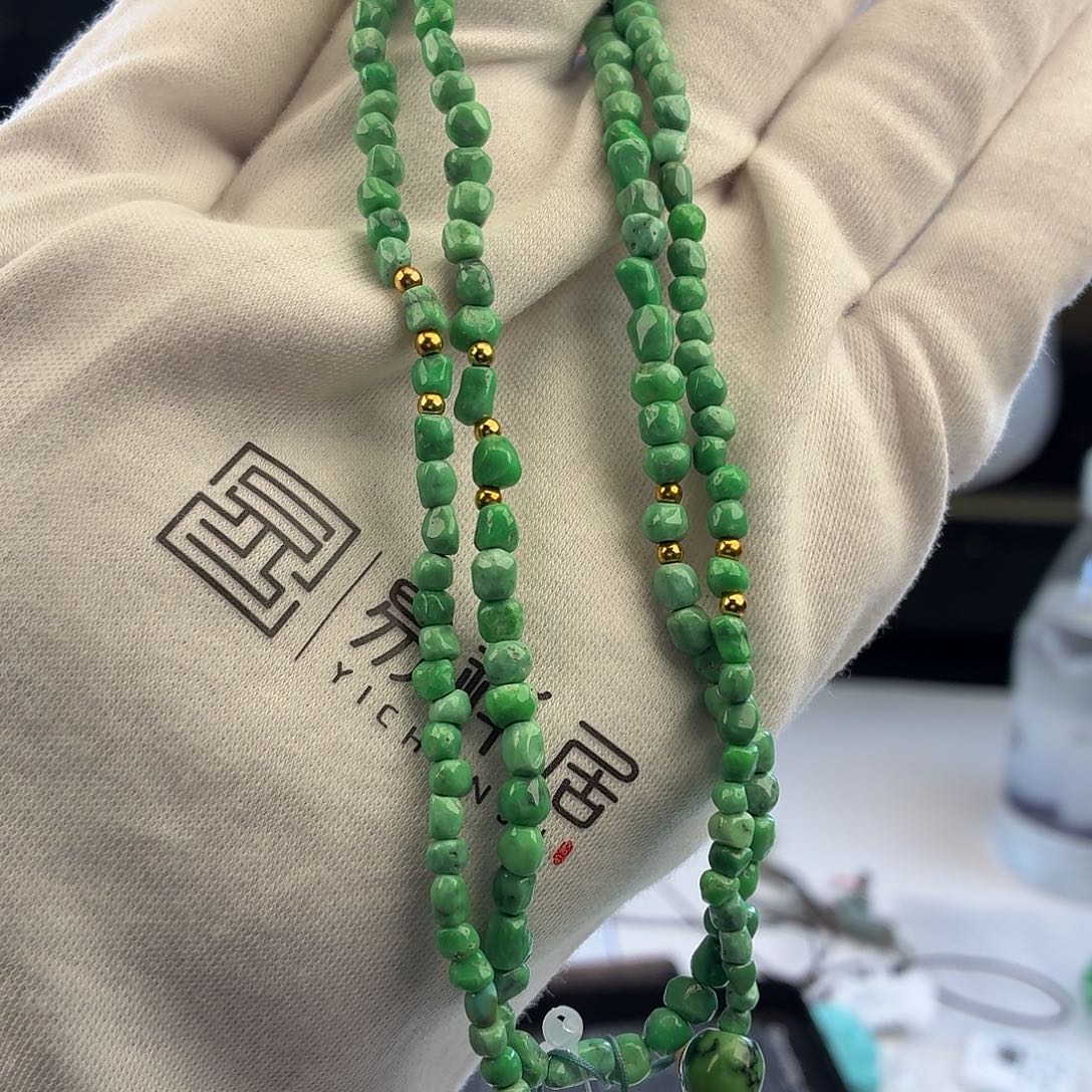 绿松石未镶嵌挂件4mm