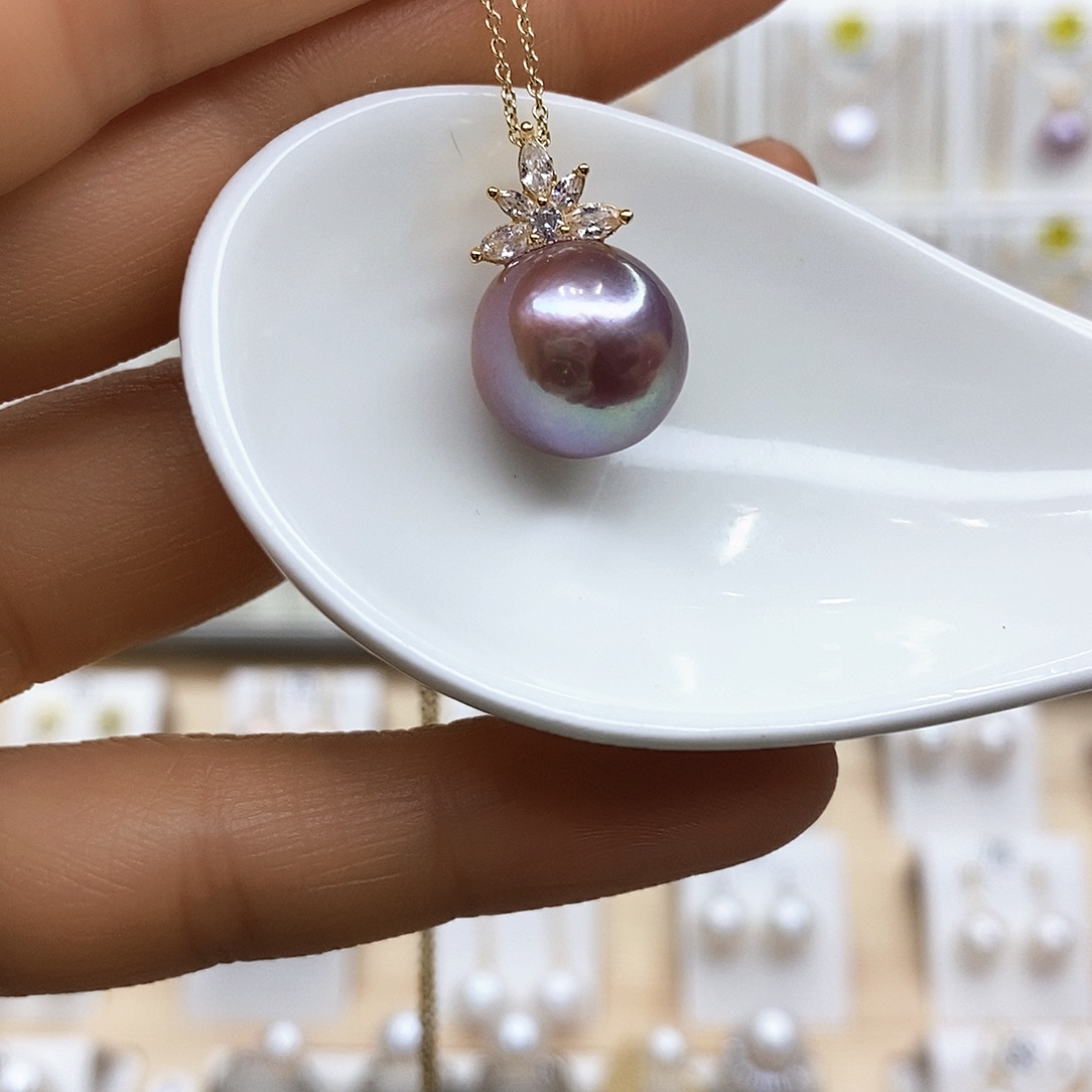 淡水珍珠颈饰合金