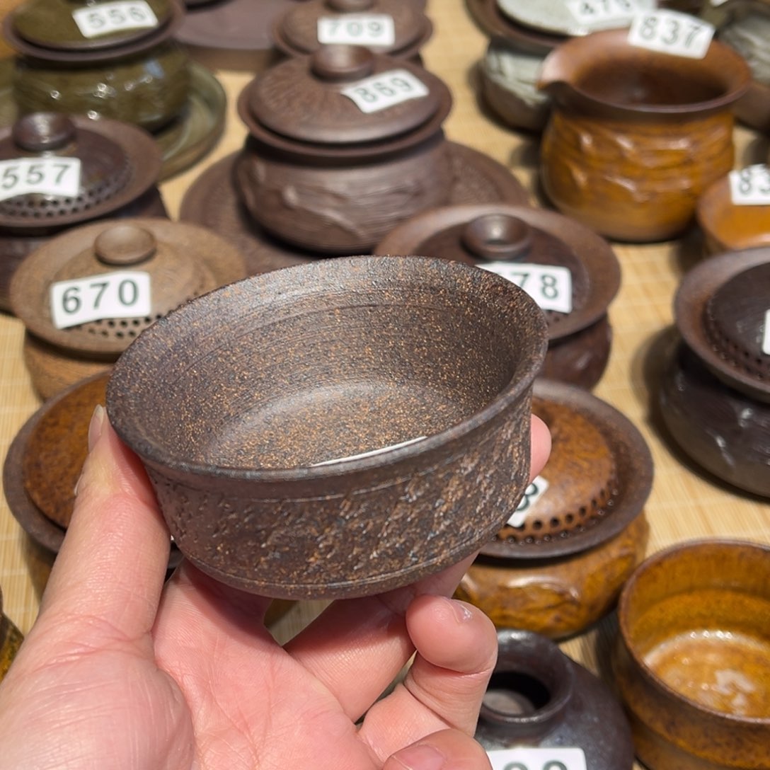 杯?****?粗瓷茶具素色茶具