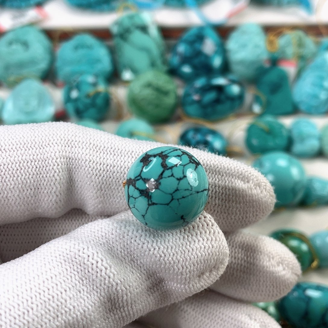 绿松石未镶嵌车挂