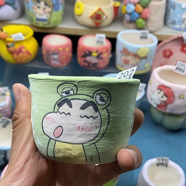 红陶202 接图定制 手工盆