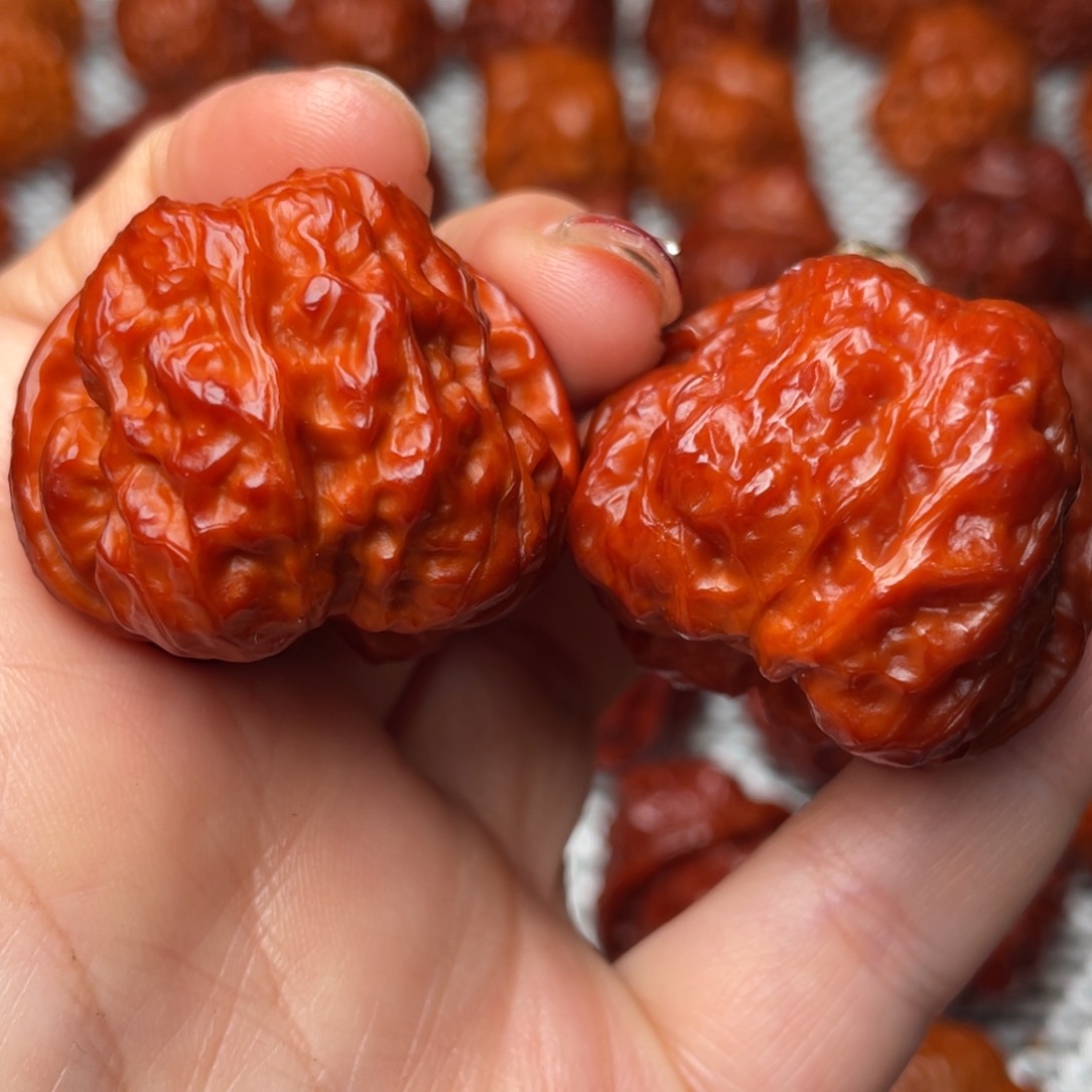 桃核吊坠文玩核桃 手把件 蛤蟆头 36