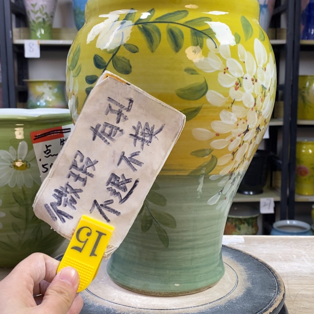 景德镇手工手绘陶瓷花盆