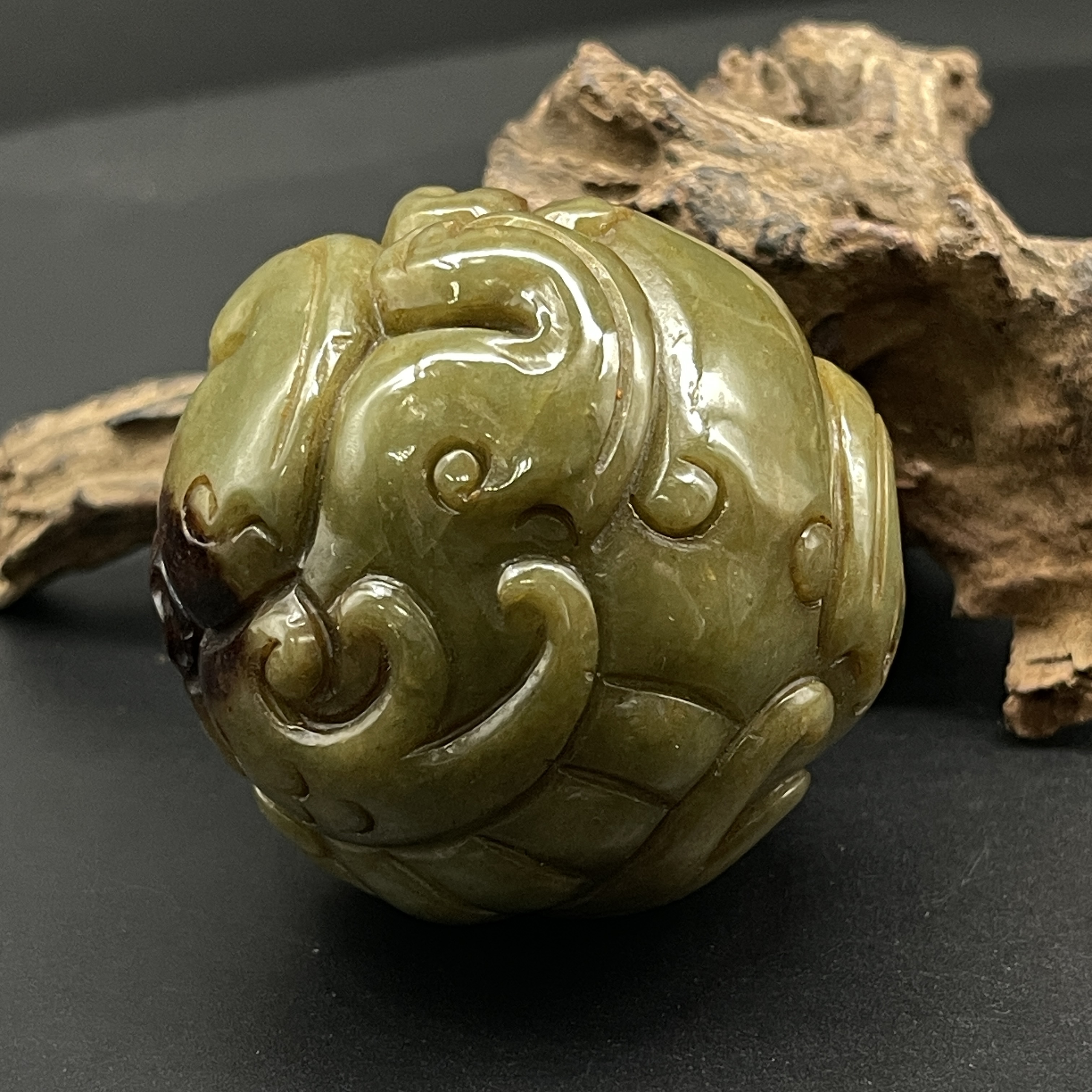 《清代》 和田玉转运珠   山东文物商店泰运 ZZXCEH630264