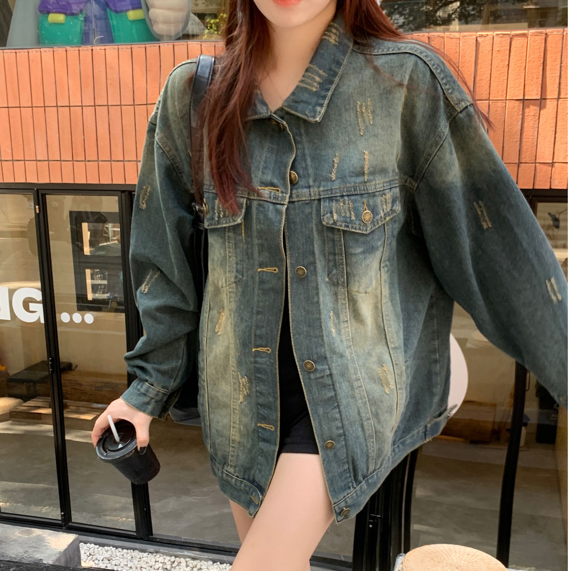 （101-200）春秋牛仔衣  默认微瑕