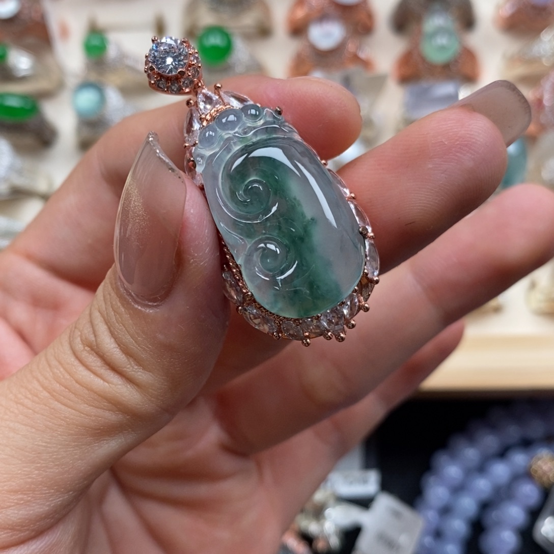 翡翠裸石缅甸翡翠天然a货