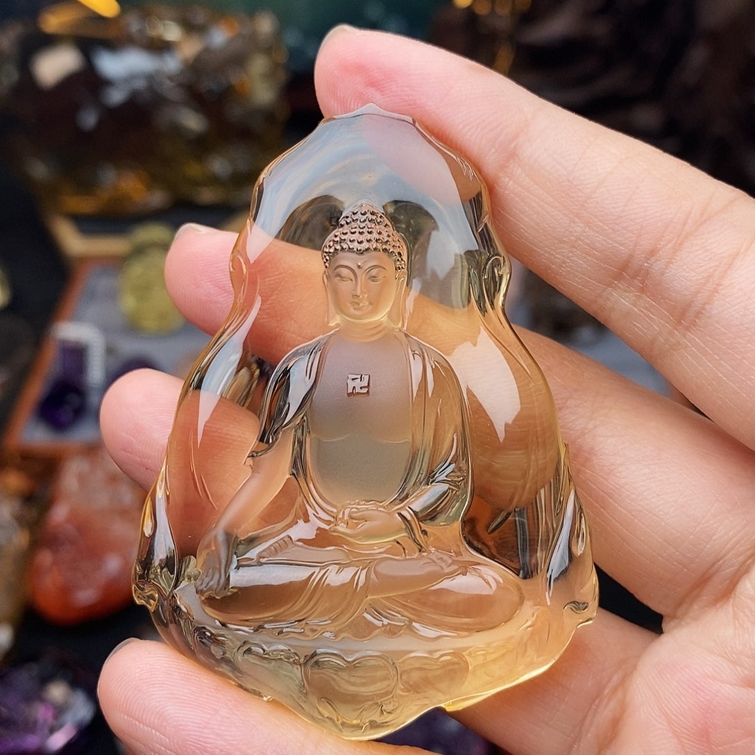 水晶吊坠未镶嵌阿*吊坠