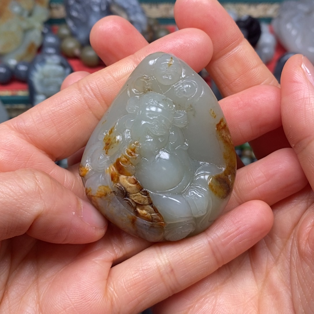 和田玉挂件未镶嵌乐**中