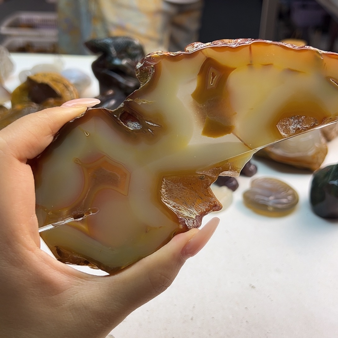 玛瑙/玉髓未镶嵌项链