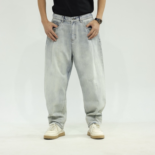  【NKER粉丝专属】2025春季新款定制男潮流休闲宽松直筒舒适牛仔裤