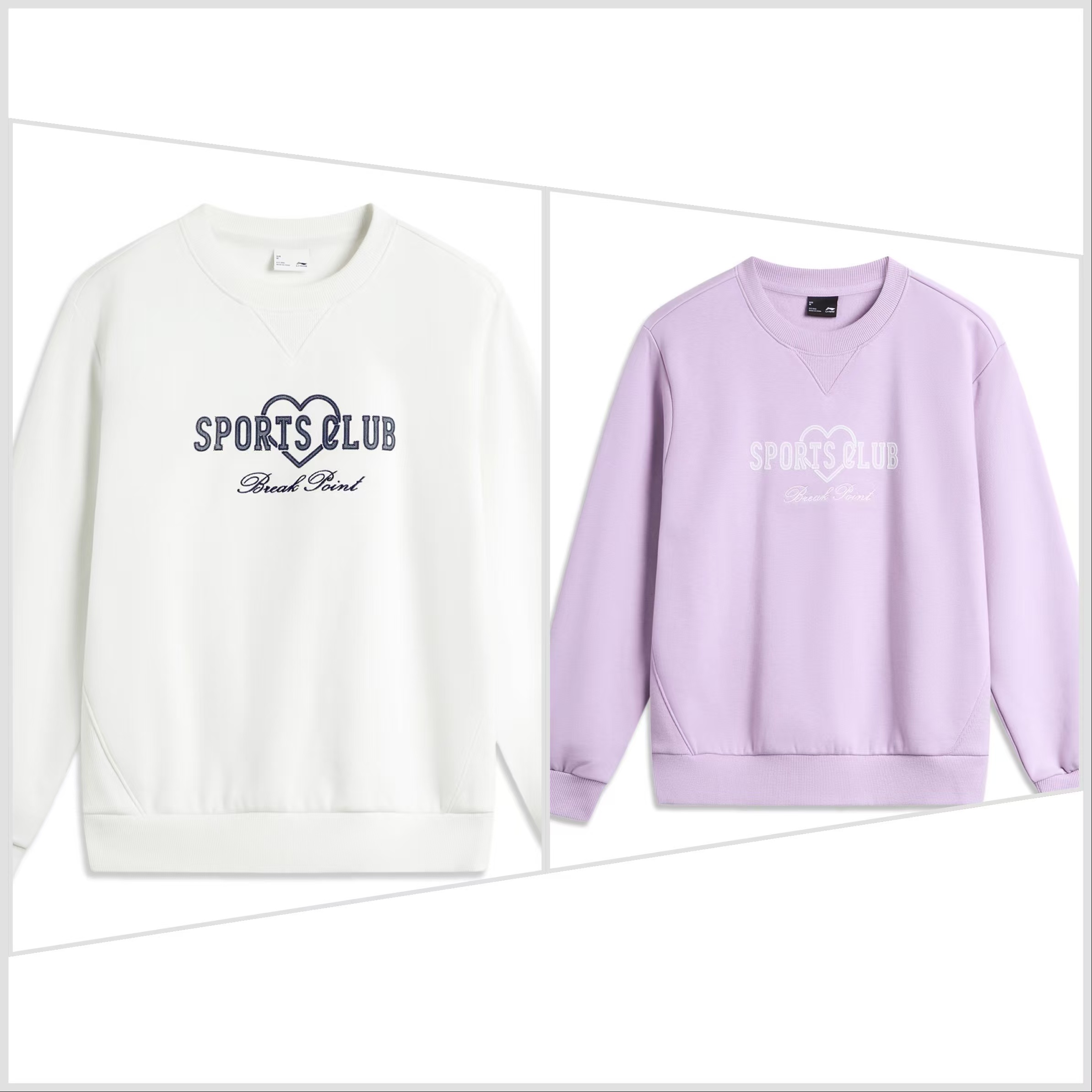 (直播）李宁卫衣女士冬季款潮流加绒保暖宽松运动套头衫AWDU446