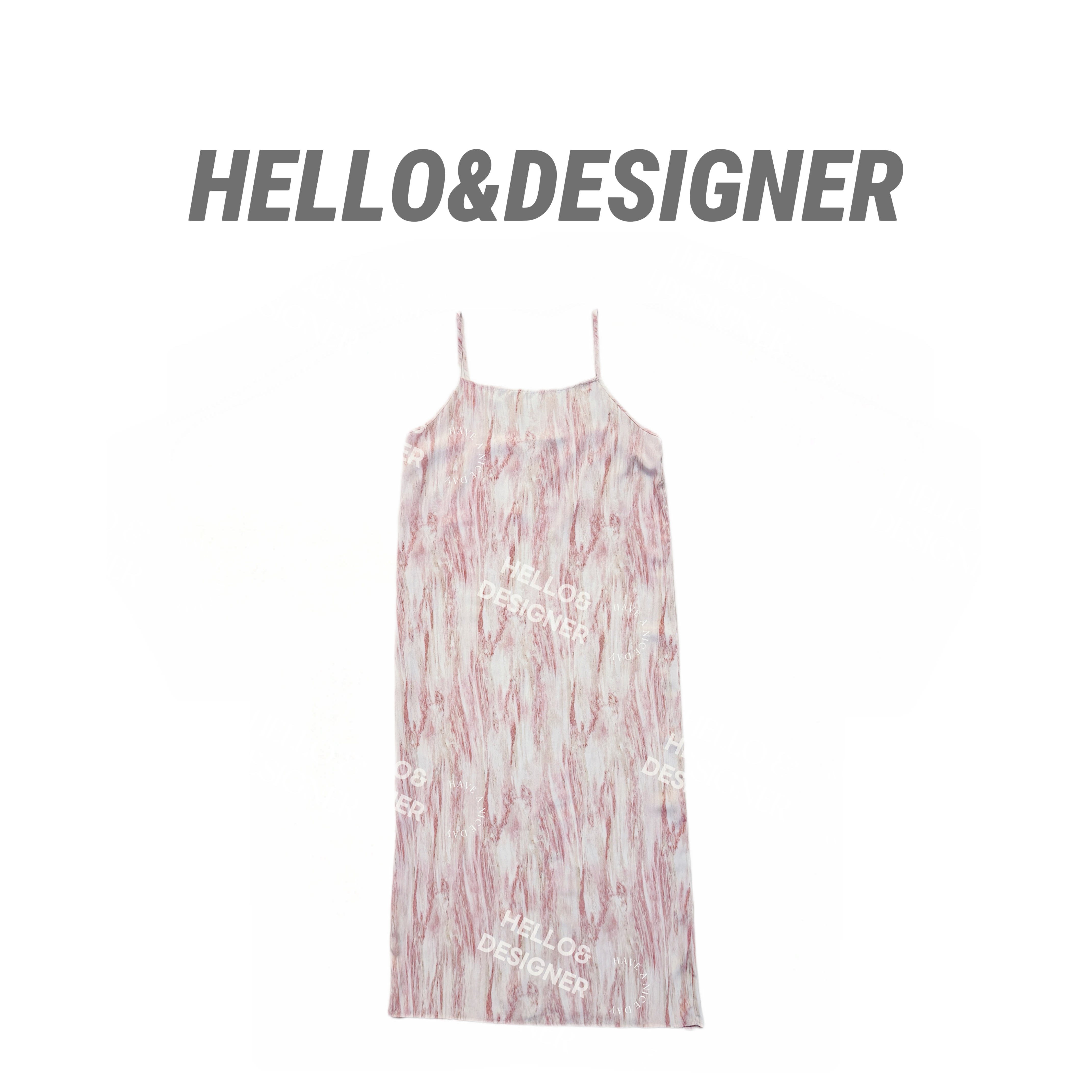 韩系淑女风简约吊带连衣裙