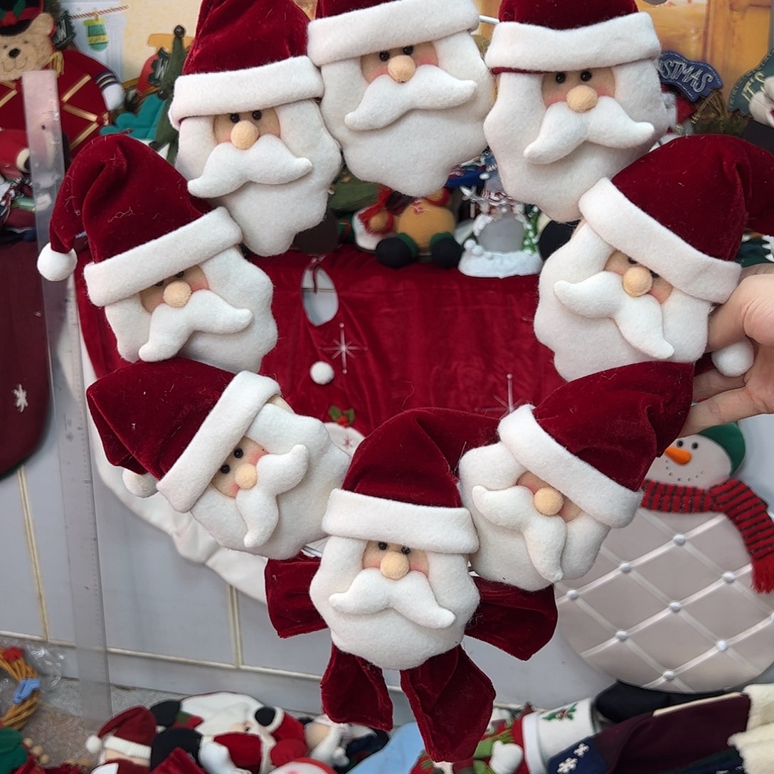 毛绒圣诞老头挂件