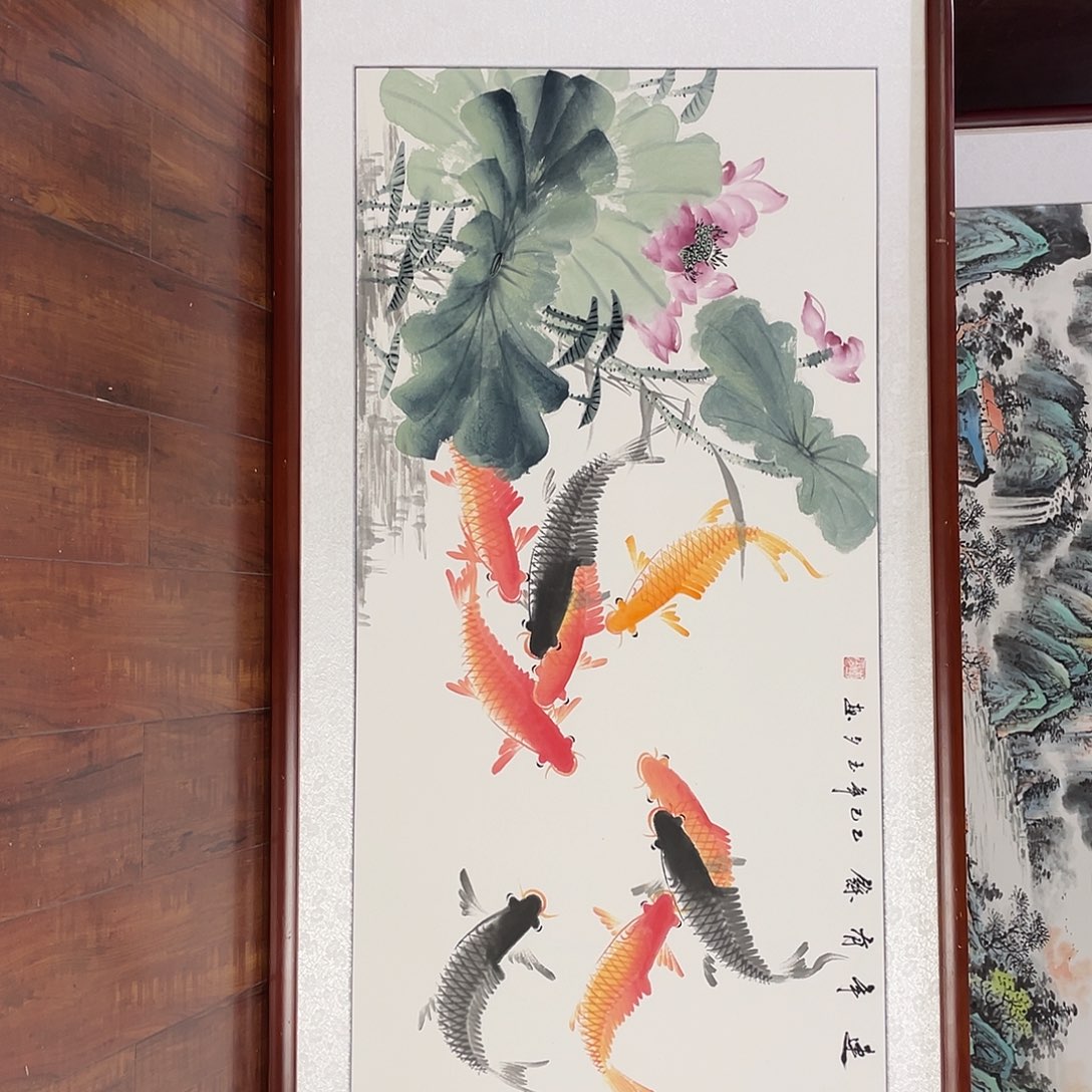 国画带框尺寸63*123厘米