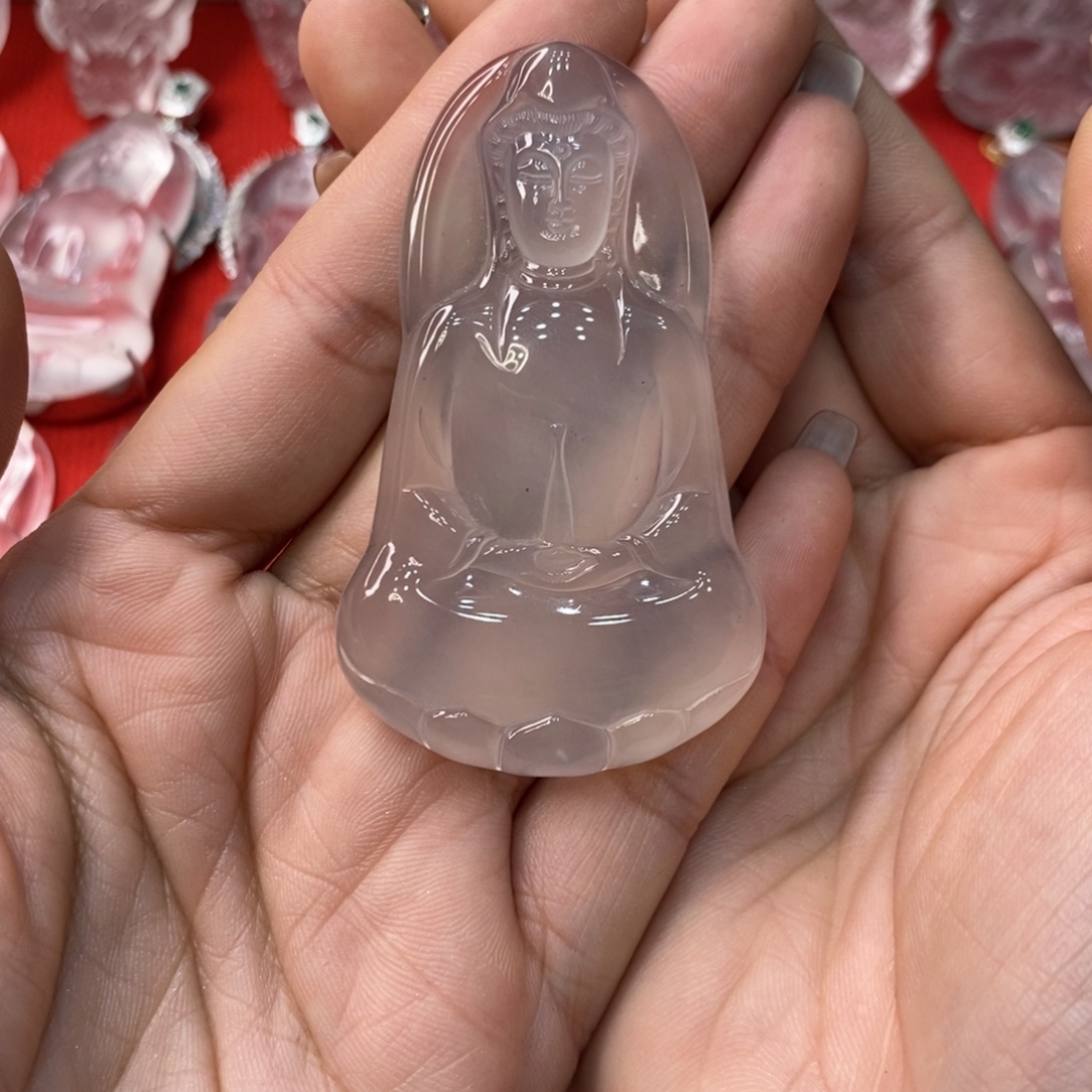 石英质玉未镶嵌吊坠