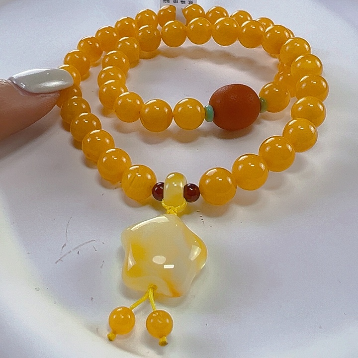 蜜蜡手链未镶嵌?****?蜜蜡